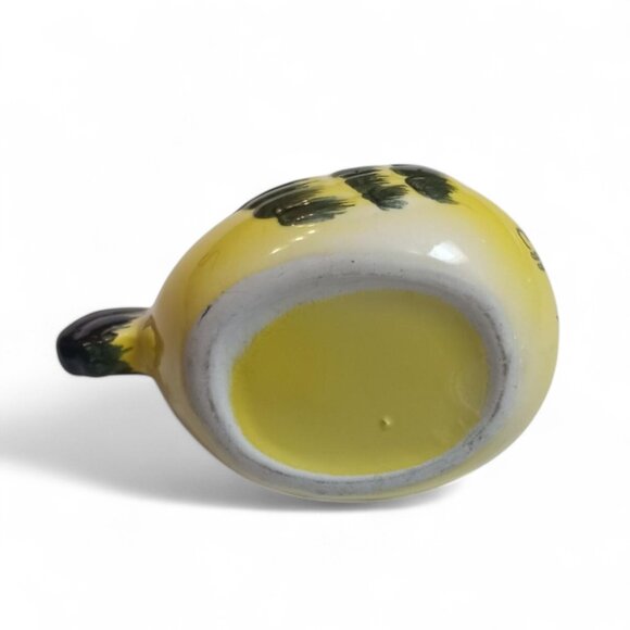 Vintage Yellow Ceramic Hen Egg Separator: Farmhouse Kitchen Decor - Picture 9 of 10